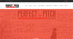 Desktop Screenshot of perfectpitchpublishing.net